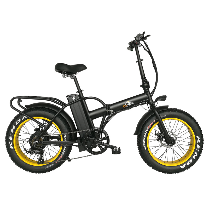 F15x (750w) Black Frame Fat Tire Folding Electric Bike with Rack!